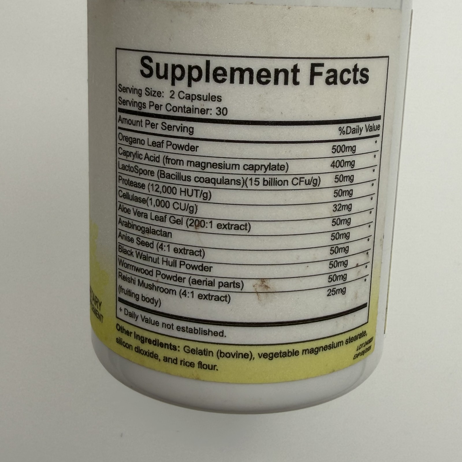 EOCUTE Candida Cleanse 60 Capsules Supports Healthy Gut Function 09/2026