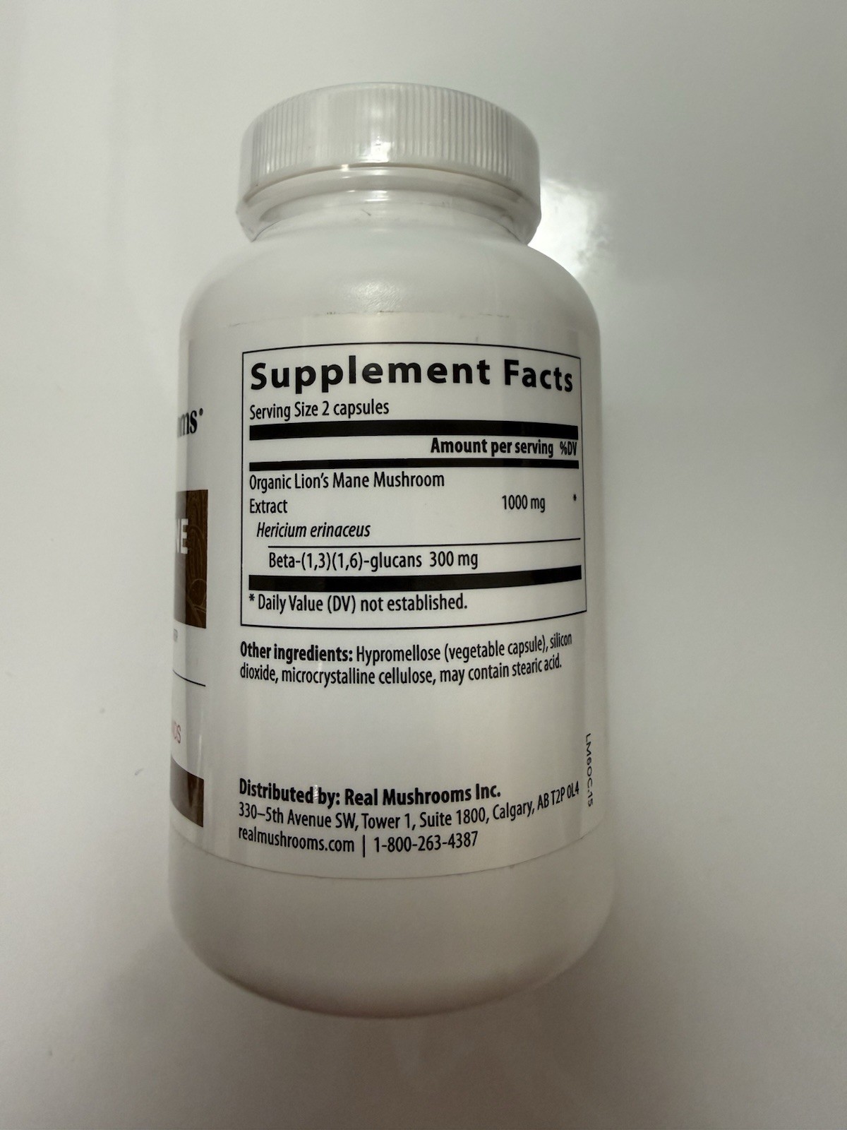 Real Mushrooms Lion’s Mane Cognition 120 Capsules Organic Exp 06/27 NEW
