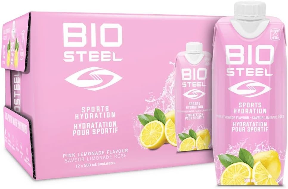 Biosteel Hydration Mix Pink Lemonade Sugar Free Optimal Hydrate 12x500ml ea NEW