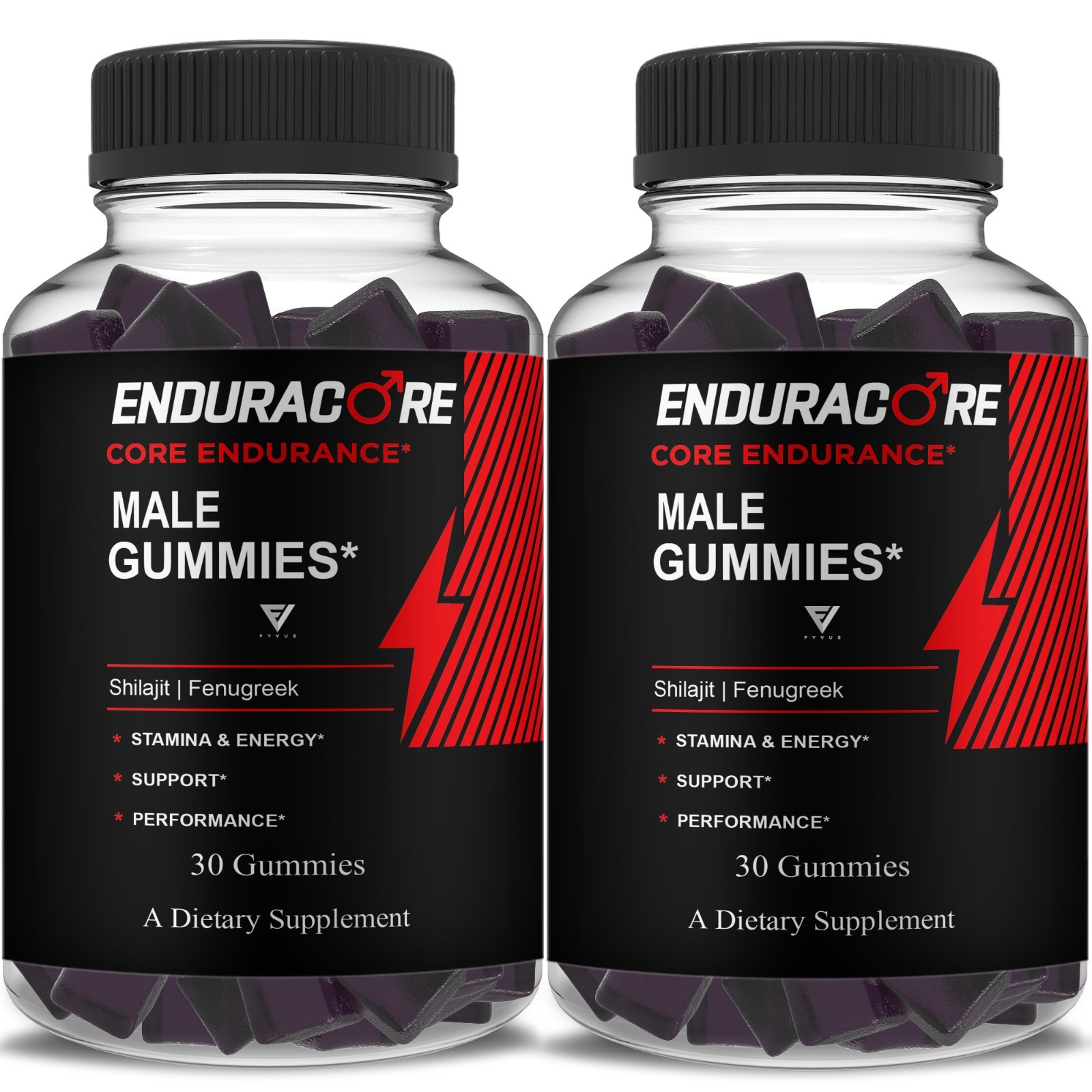 (2 Pack) Enduracore Male Gummies, Endura Core Performance (60 Gummies)