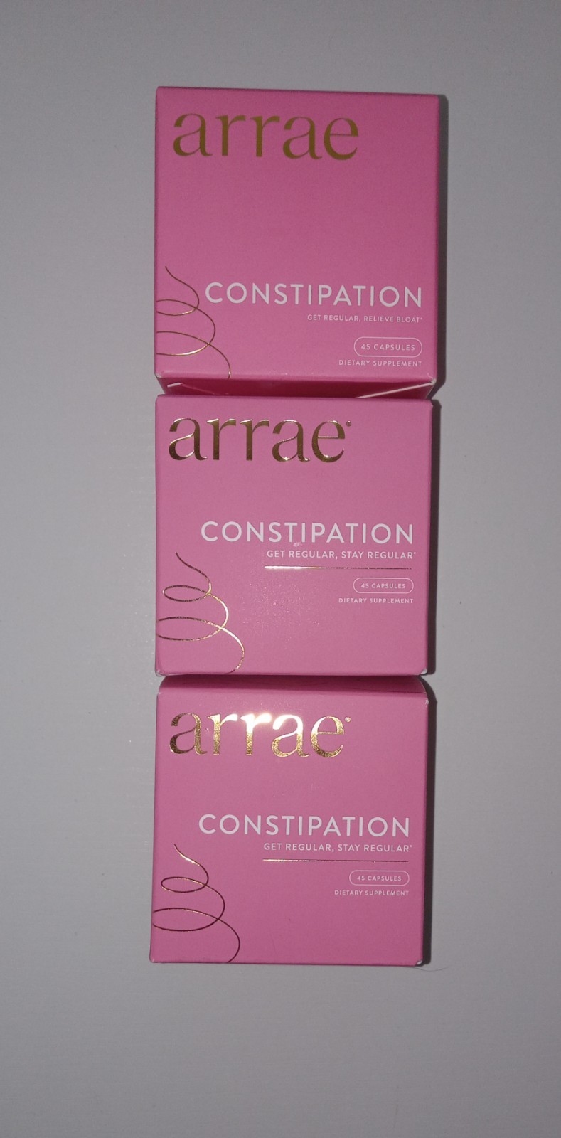 Arrae Constipation Relief Dietary Supplement Capsules 45 ct Vegan Gluten-Free
