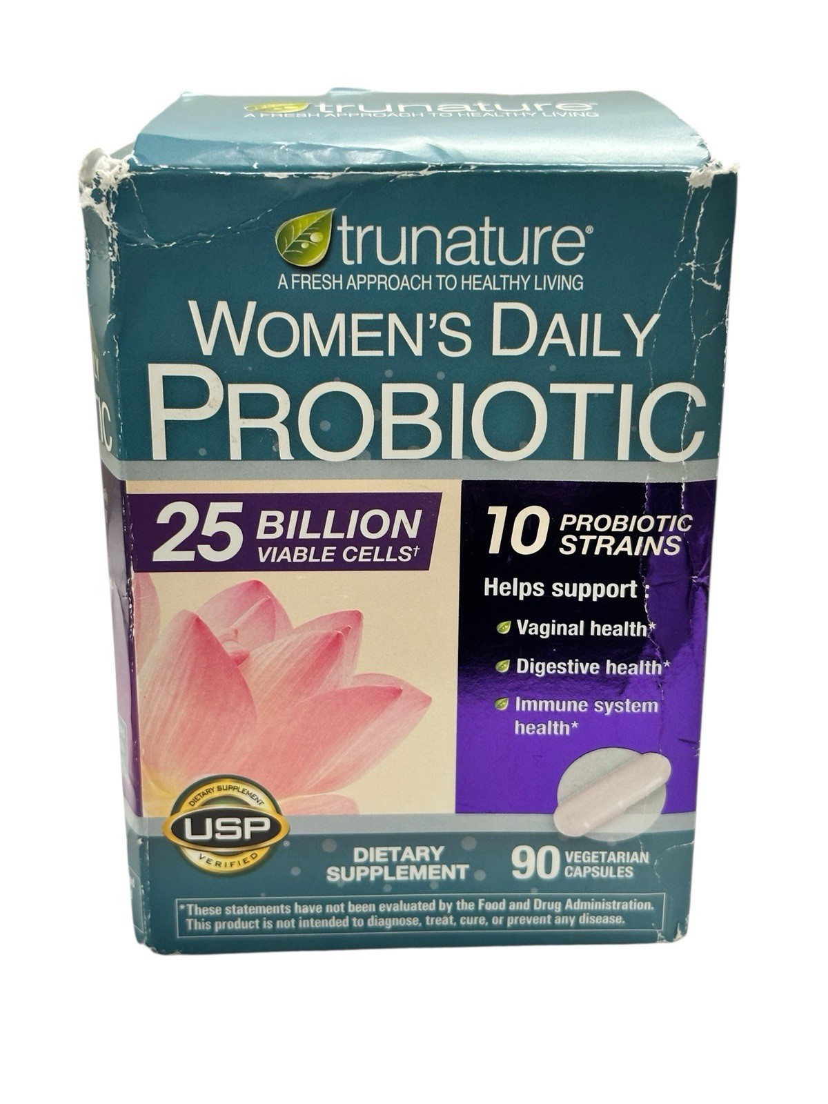 Trunature Women’s Daily Probiotic 25 Billion Cells 90 Caps EXP 10/2027