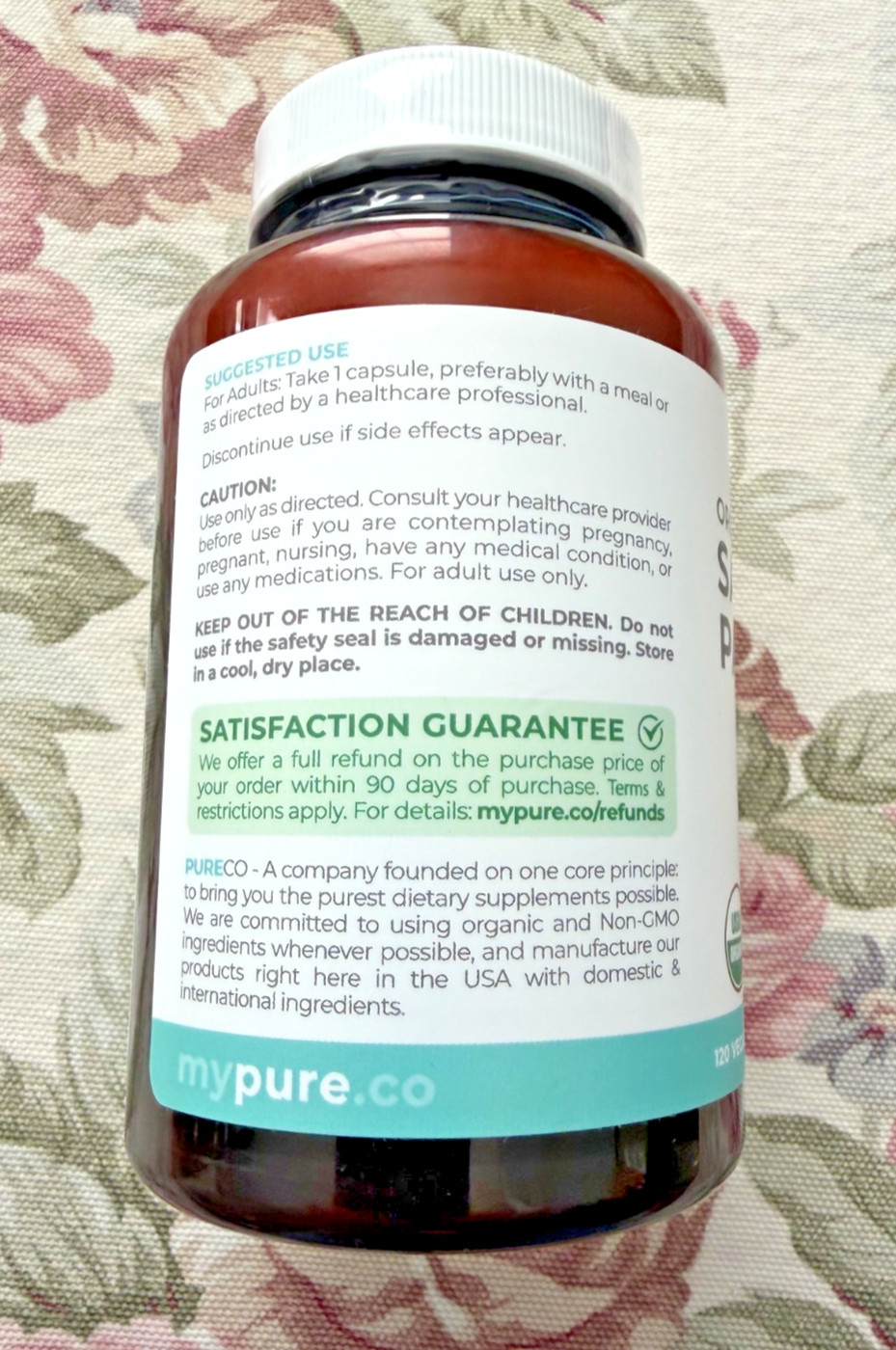 USDA Organic Saw Palmetto Supplement for Men & Women – Organic Saw Palmetto