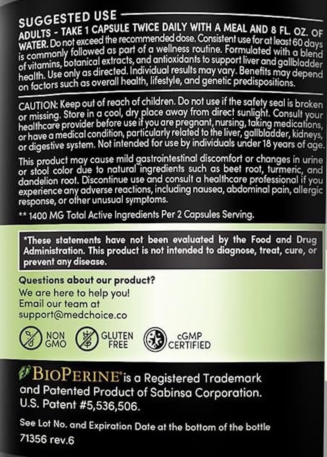 medchoice Milk Thistle Artichoke Extract Liver Support Supplement Capsules