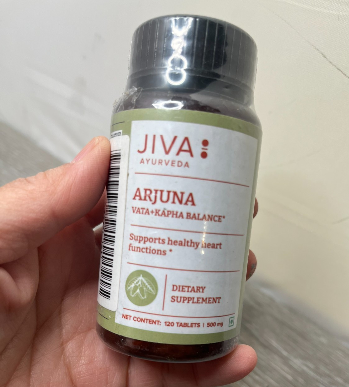 Jiva Ayurveda Arjuna Vata+Kapha Balance Healthy Heart 120 Tablets Exp 4/27
