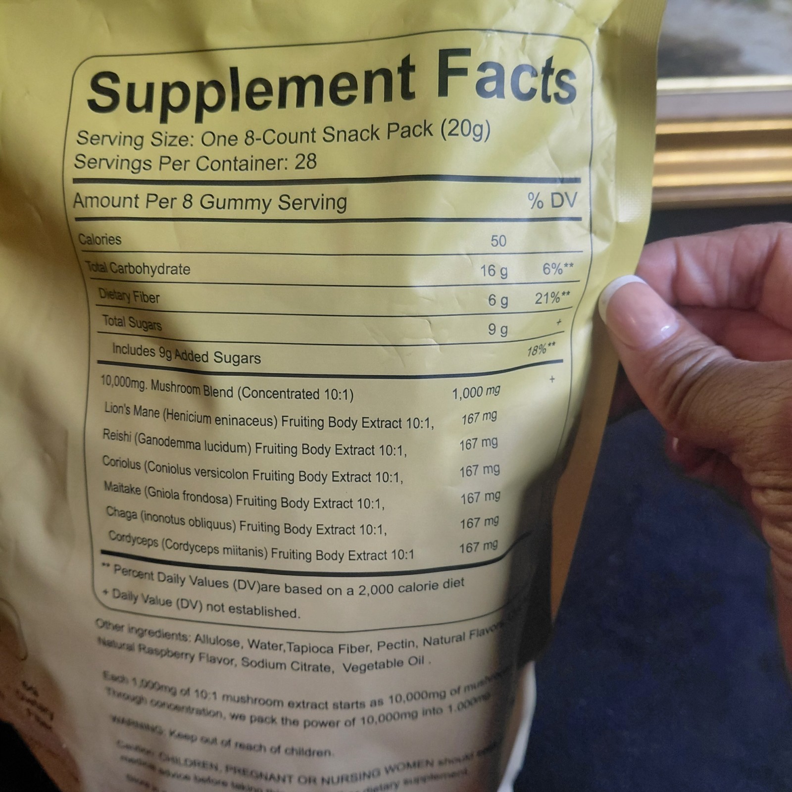 Mushroom GUMMIES Brain Nutrition Lemon Cloud Flavor 224 Gummies Exp 10/2027