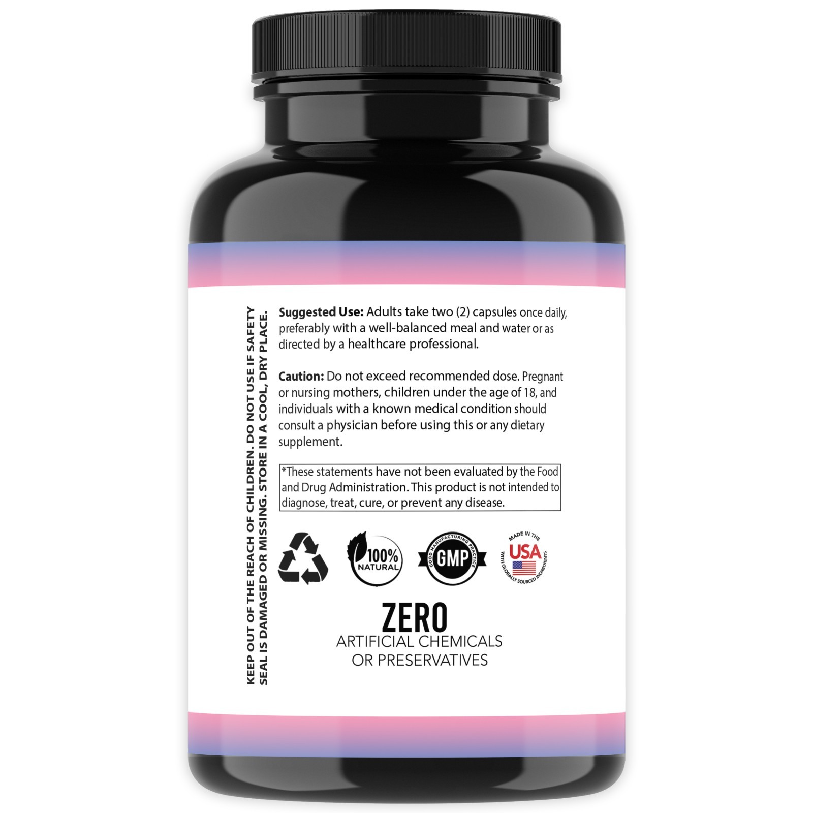 Angry Supplements Pretty Probiotics Women’s Beauty Hair Skin Nail Health 60ct