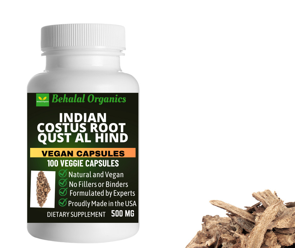 Indian costus 500mg Qust al Hind 100 veg capsules