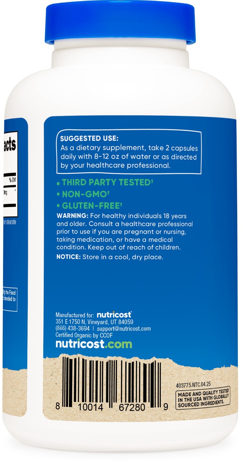 Nutricost Noni Capsules 500mg, 240 Capsules – Made with Organic Noni
