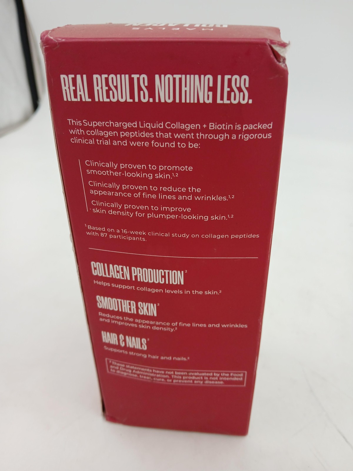 MAELYS Collagen + Biotin 16.9 Fl Oz Orange Peach Hair Skin Nails Supplement