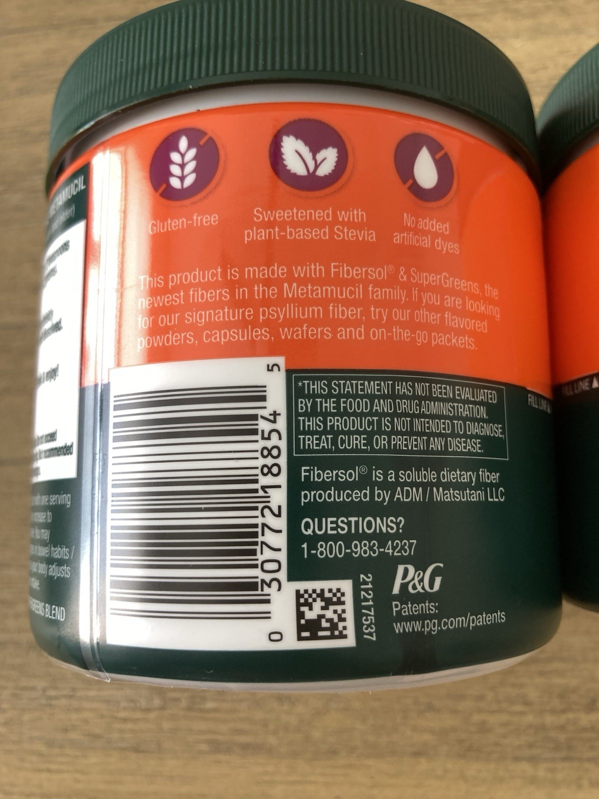 3 Metamucil Super Greens Digestive Blend Powder Fiber Kiwi Apple 5.5 Oz NEW