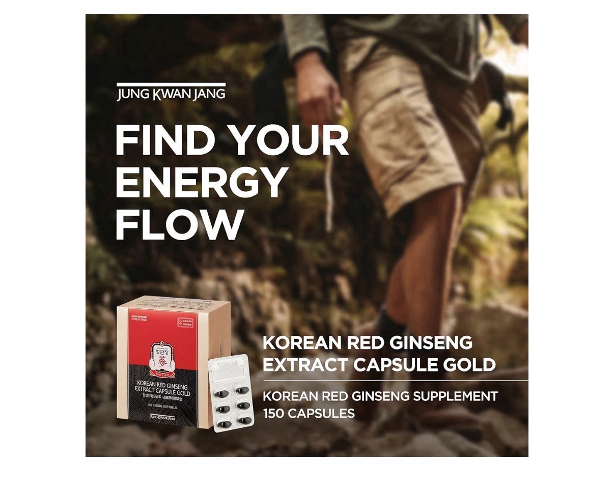 JUNG KWAN JANG Korean Red Ginseng Extract Capsule Gold Energy Supplement 150caps