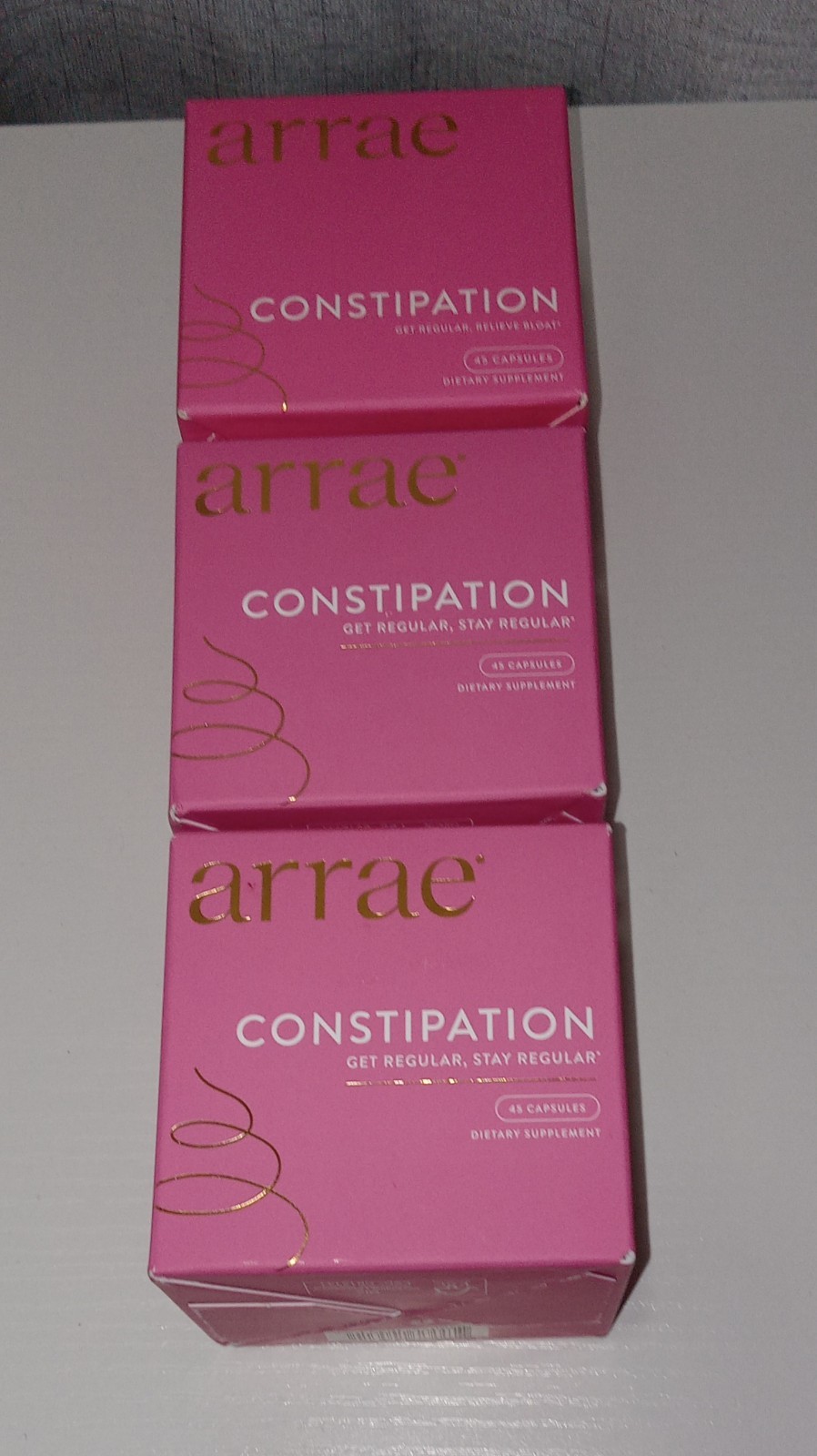 Arrae Constipation Relief Dietary Supplement Capsules 45 ct Vegan Gluten-Free