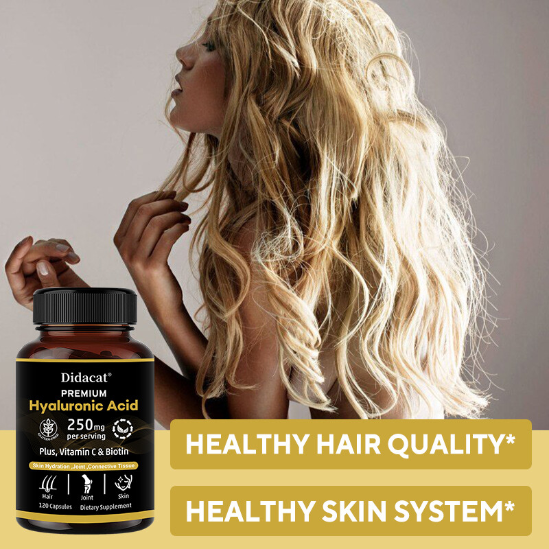 Hyaluronic Acid, Biotin & Vitamin C Capsules AntiAging Hair, Skin & Joint Health