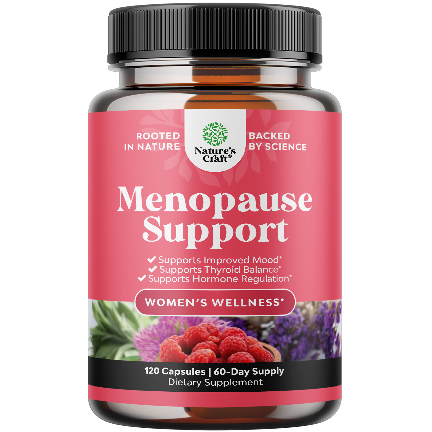 Complete Herbal Menopause Supplement for Women – Hormone Balance 120ct