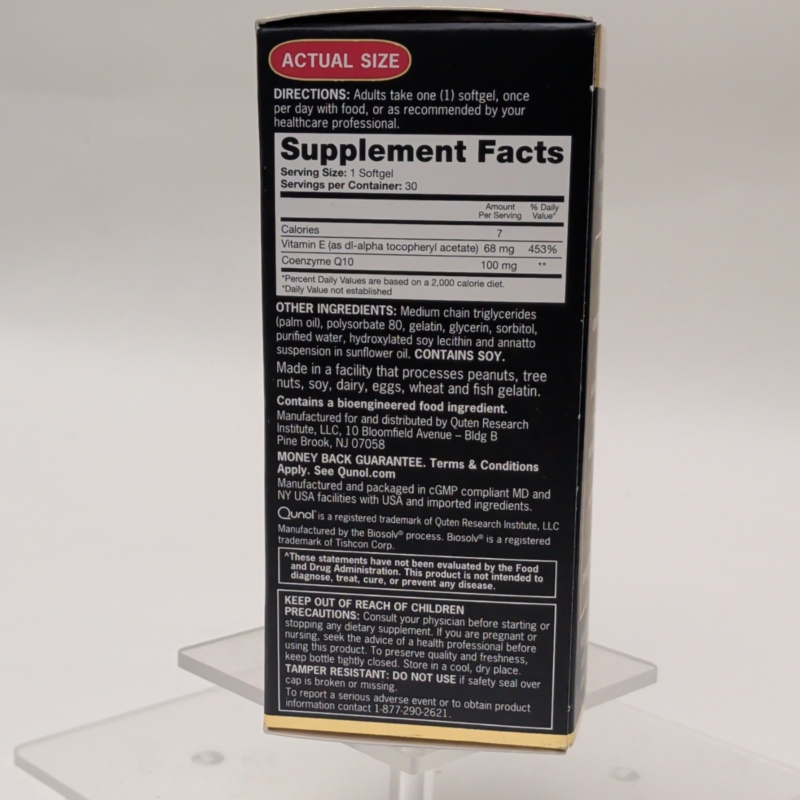 Qunol Ultra CoQ10 100mg Water & Fat Soluble 30 Softgels Exp 06/2028