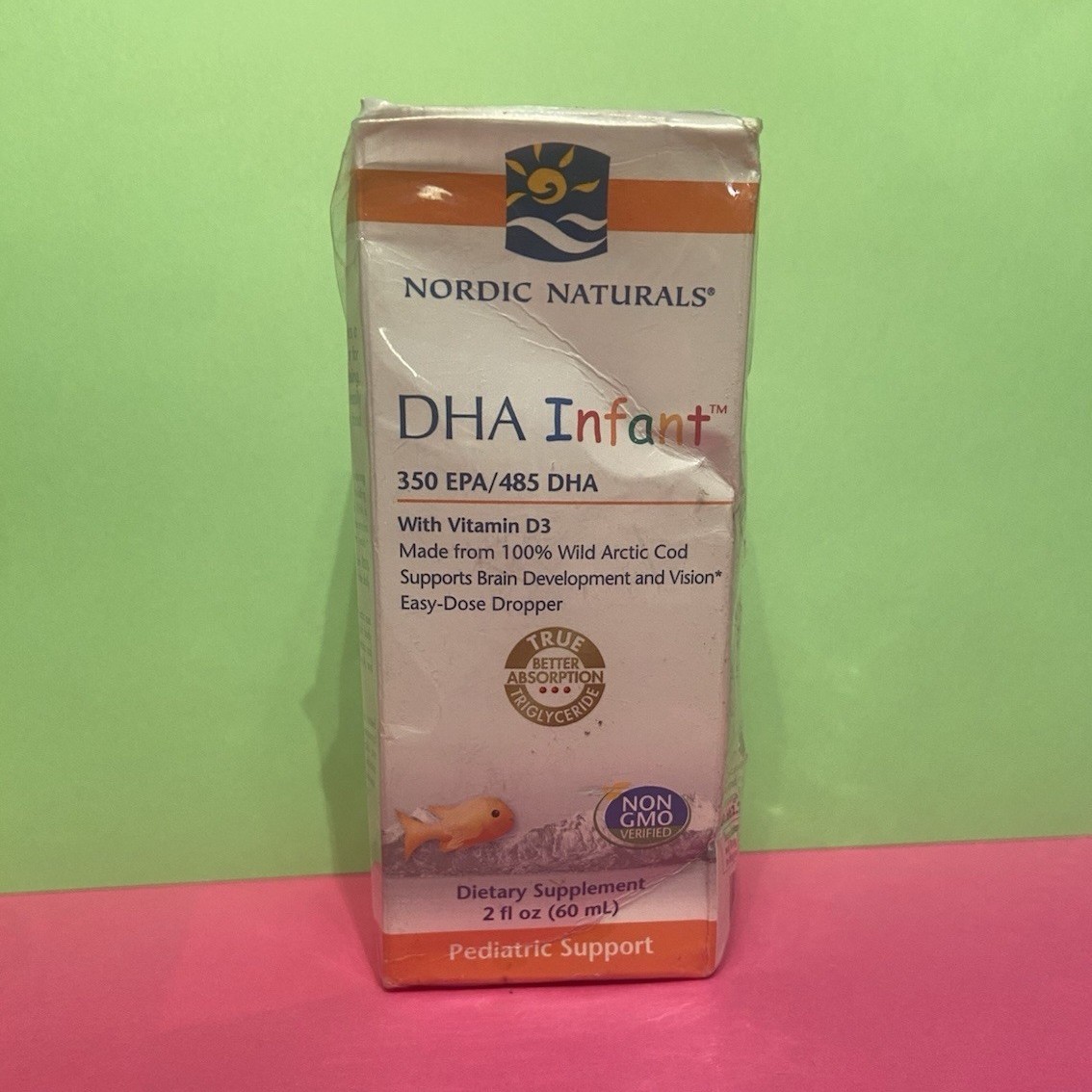 Nordic Naturals DHA Infant Liquid Omega Fatty Acid Supplement 2 fl oz