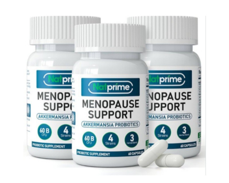 Natprime Menopause Supplement for Women 60 Billion CFU Akkermansia Probiotic 3PK