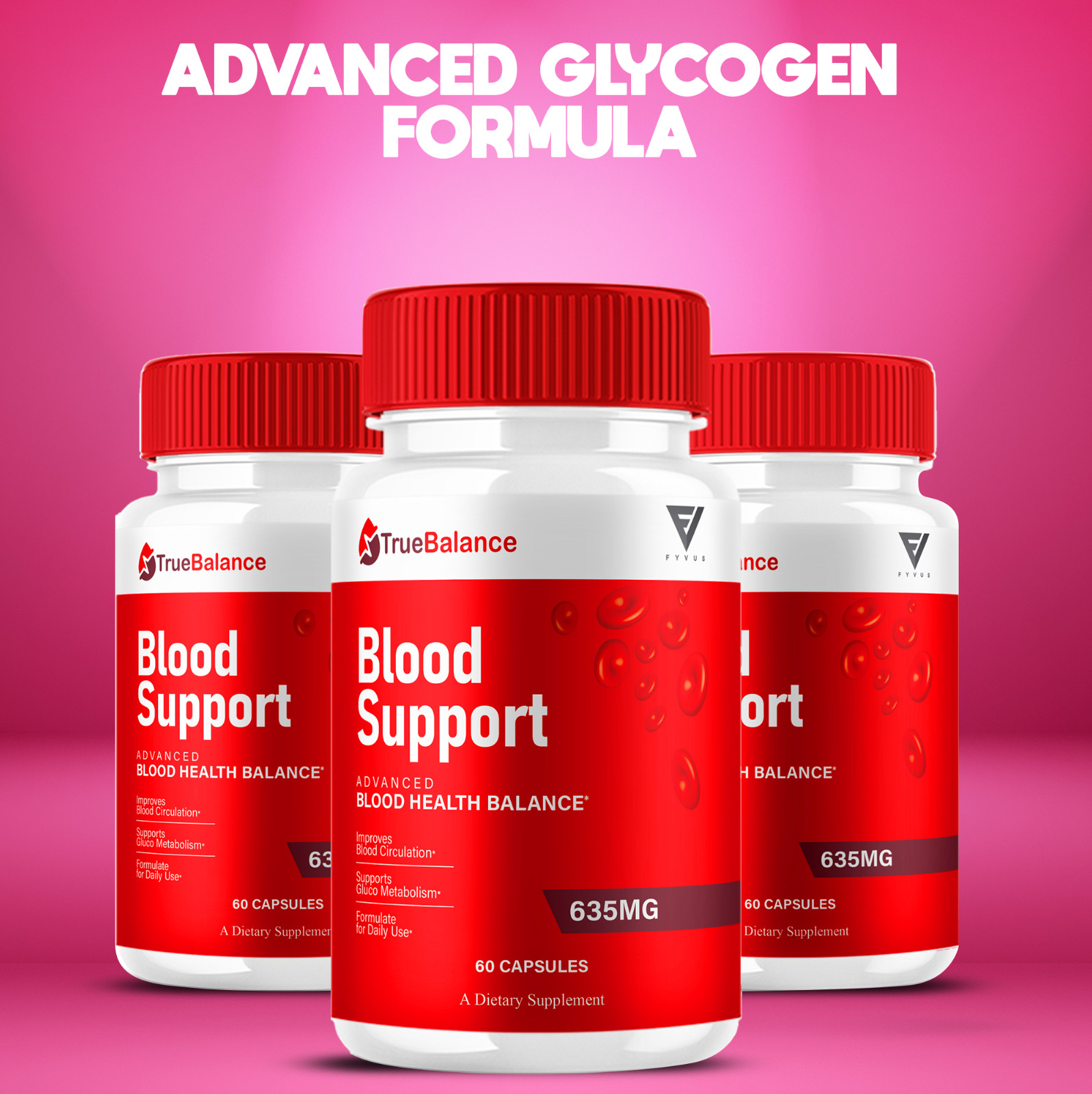 (5 Pack) TrueBalance Blood Support, True Balance Advanced Formula (300 Capsules)