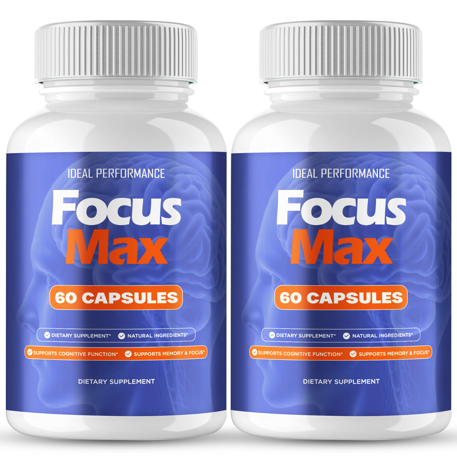 Focus Max Supplement Pills, Focus Max Capsules for Brain Health (2 Pack)