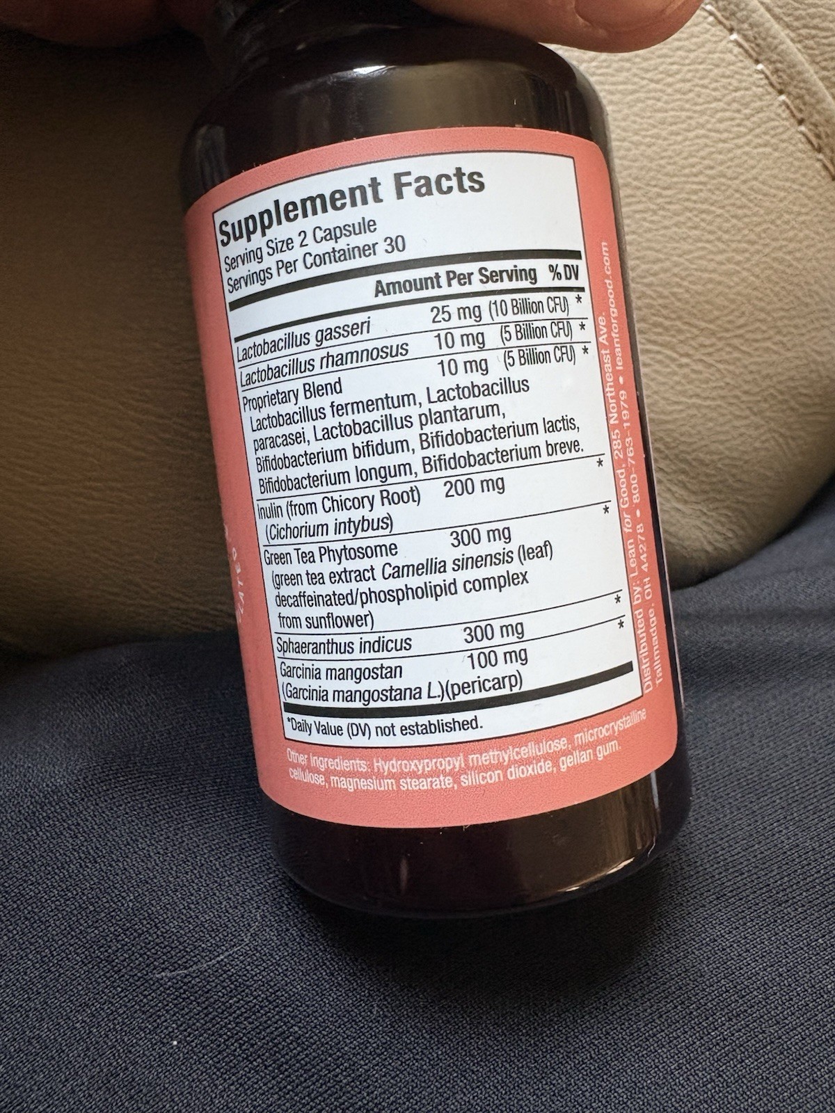 LeanBiome 1 Bottle Of (Lean For Good) 60 Capsules -Sealed! Probiotic