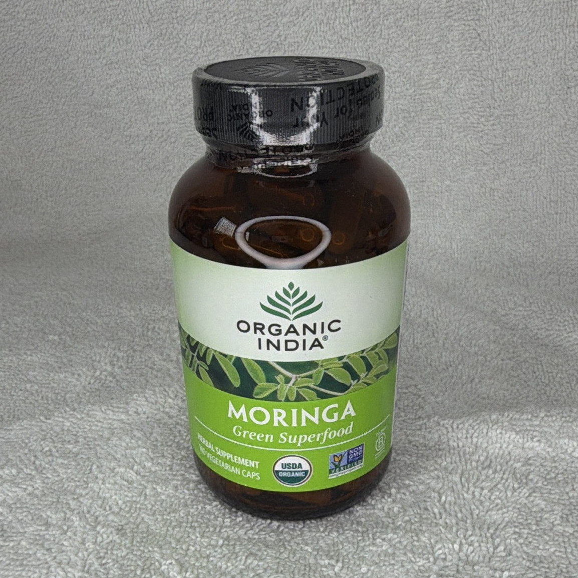 Organic India Moringa 700mg Capsules 90ct USDA Organic Vegan Gluten Free