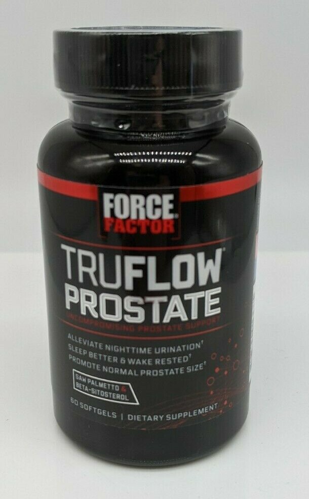 Force Factor TRUFLOW Prostate Support Supplement for Men – 60 Softgels