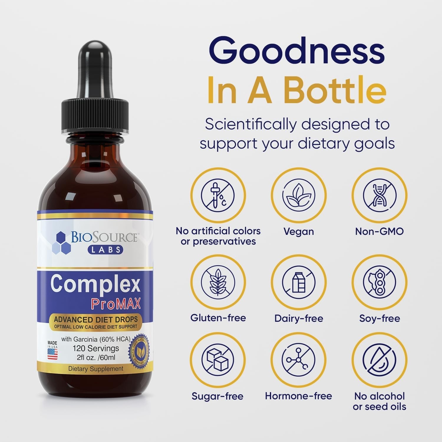 Complex ProMAX Premium Diet Drops (1 x 2 oz Bottle) 2 Fl Oz (Pack of 1)