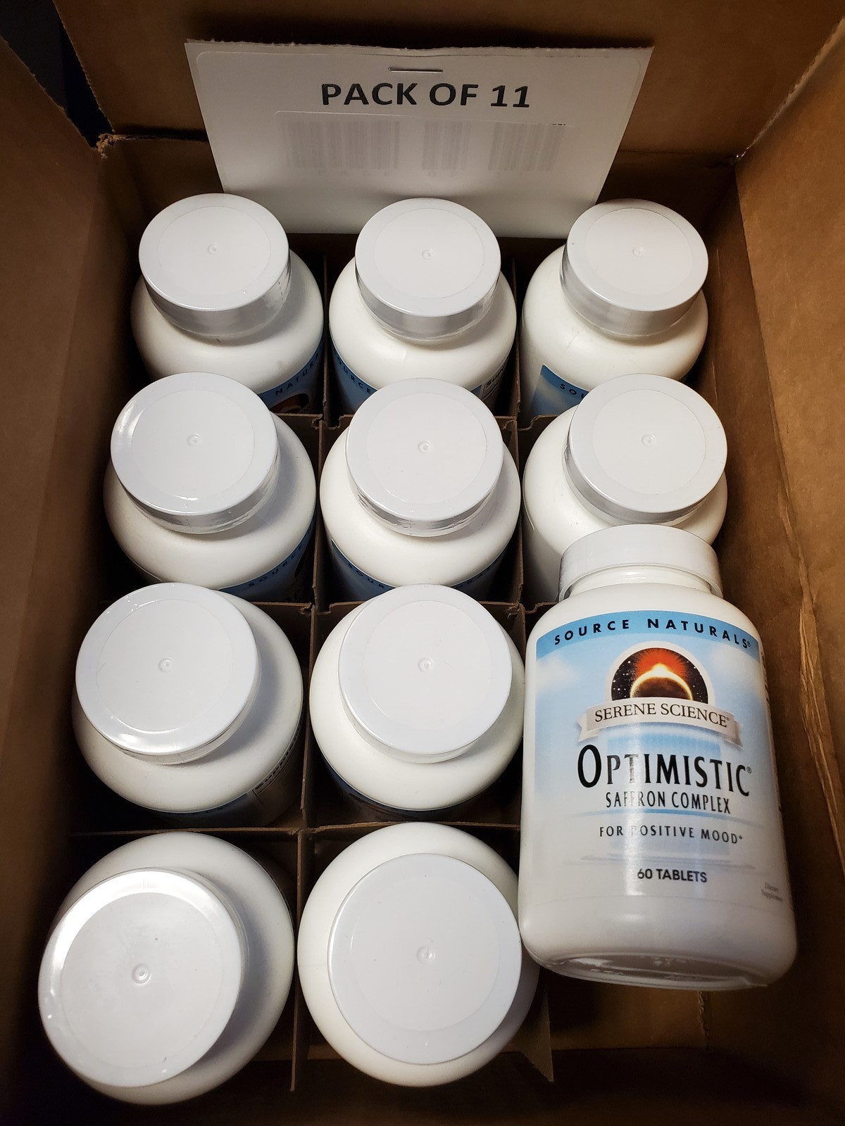 Source Naturals Serene Science Optimistic 60 Tabs exp 07/27