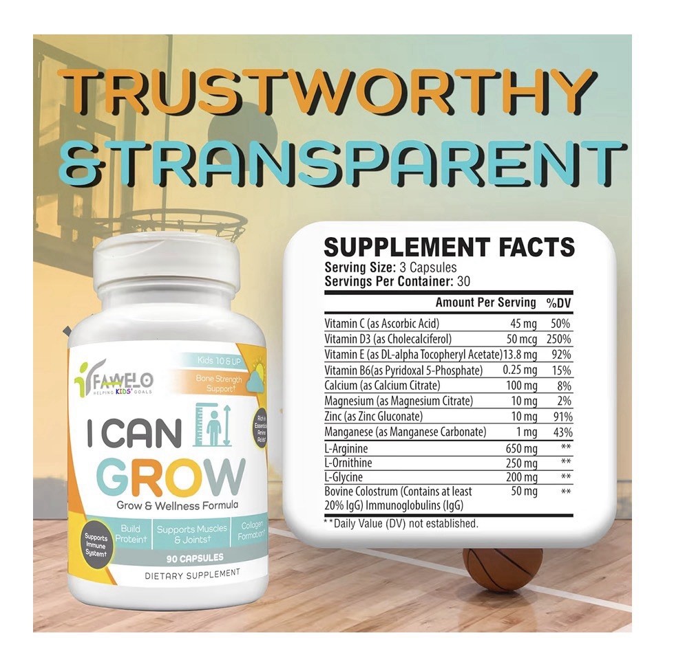 2Pack Fawelo I Can Grow Day-Time Kids 10 & Up Teens Growth & Development Support