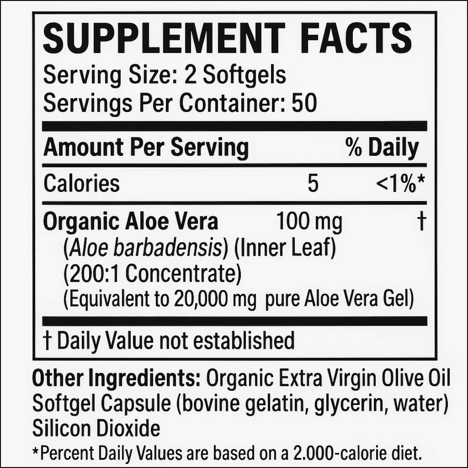 New Life Aloe Vera, Digestive Support, Herbal Supplement, 100 Softgels