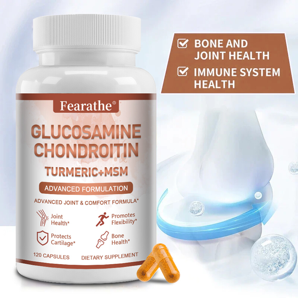 Glucosamine Chondroitin Turmeric, MSM 4200mg – Triple Strength Joint Support