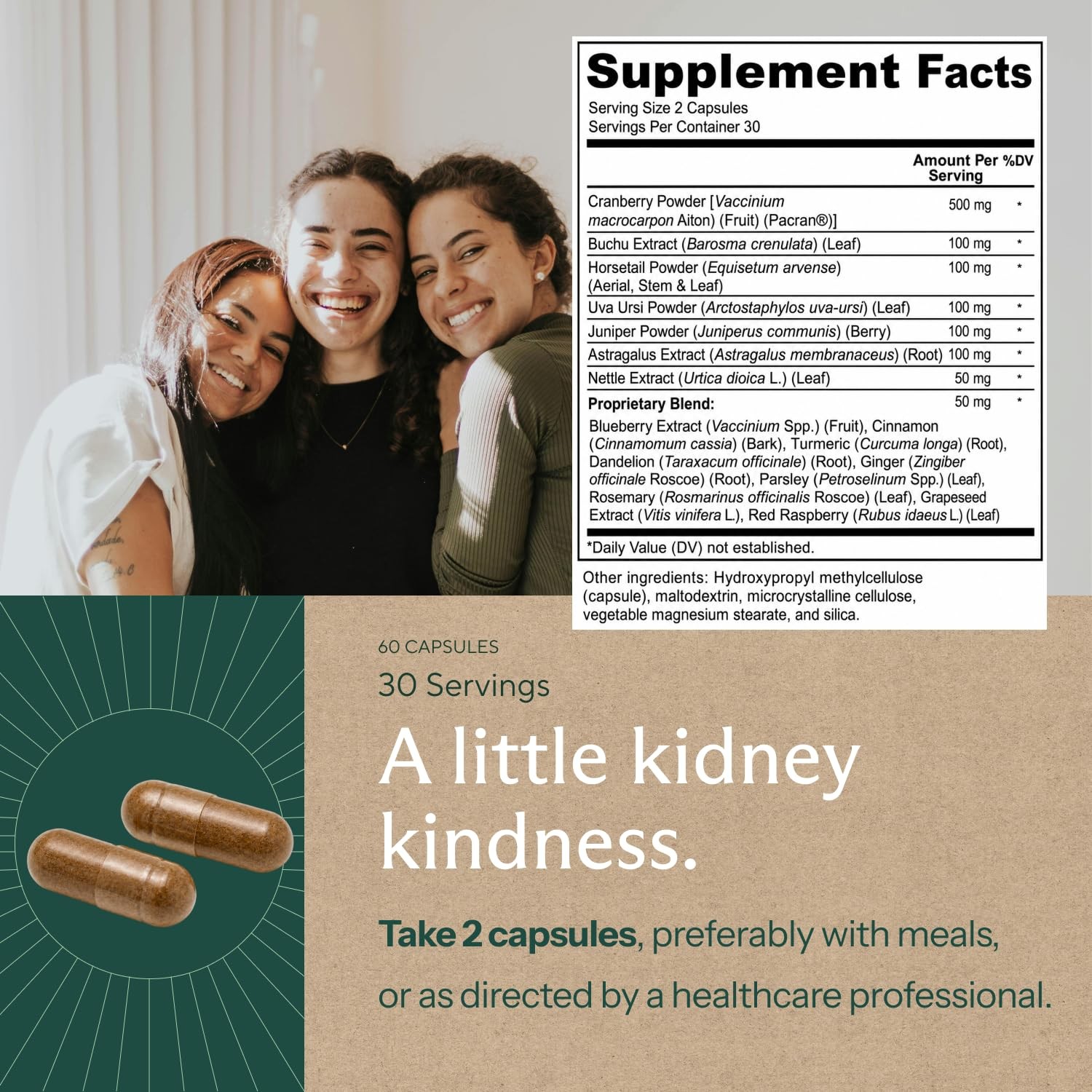 Premium Kidney Cleanse Supplement – Powerful 60 Count (Pack of 1)