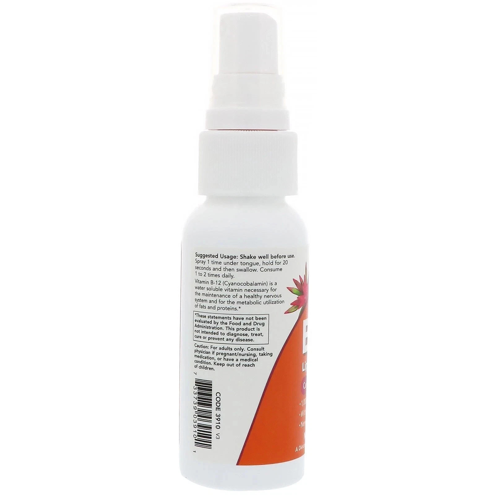 Now B-12 Liposomal Spray (1000mcg) 2 fl.oz Each (Pack of 4)