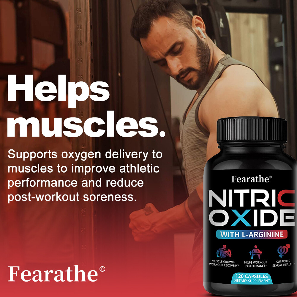 Nitric Oxide Promotes Muscle Growth Workout Recovery No Artificial Flavor
