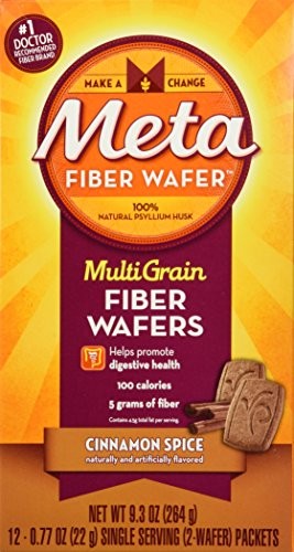 Metamucil Multigrain Fiber Wafers Cinnamon Spice 24 Each