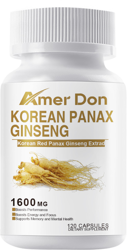 Pure Korean Red Panax Ginseng Extract Capsules No additives or fillers 120 Pills