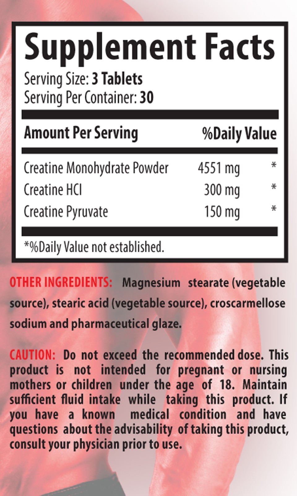 Muscle Supplements – Creatine Tri-Phase 5000mg – Help Increase Endurance 1B