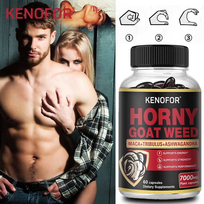 Horny Goat Weed 60 Capsules Maca Root Extract Panax Ginseng Tribulus Terrestris