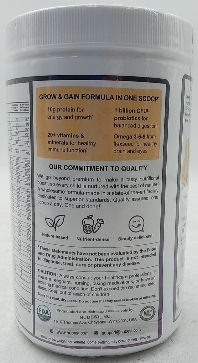 NuBest Tall® Growth Protein Powder For Kids & Teens Exp 1/28