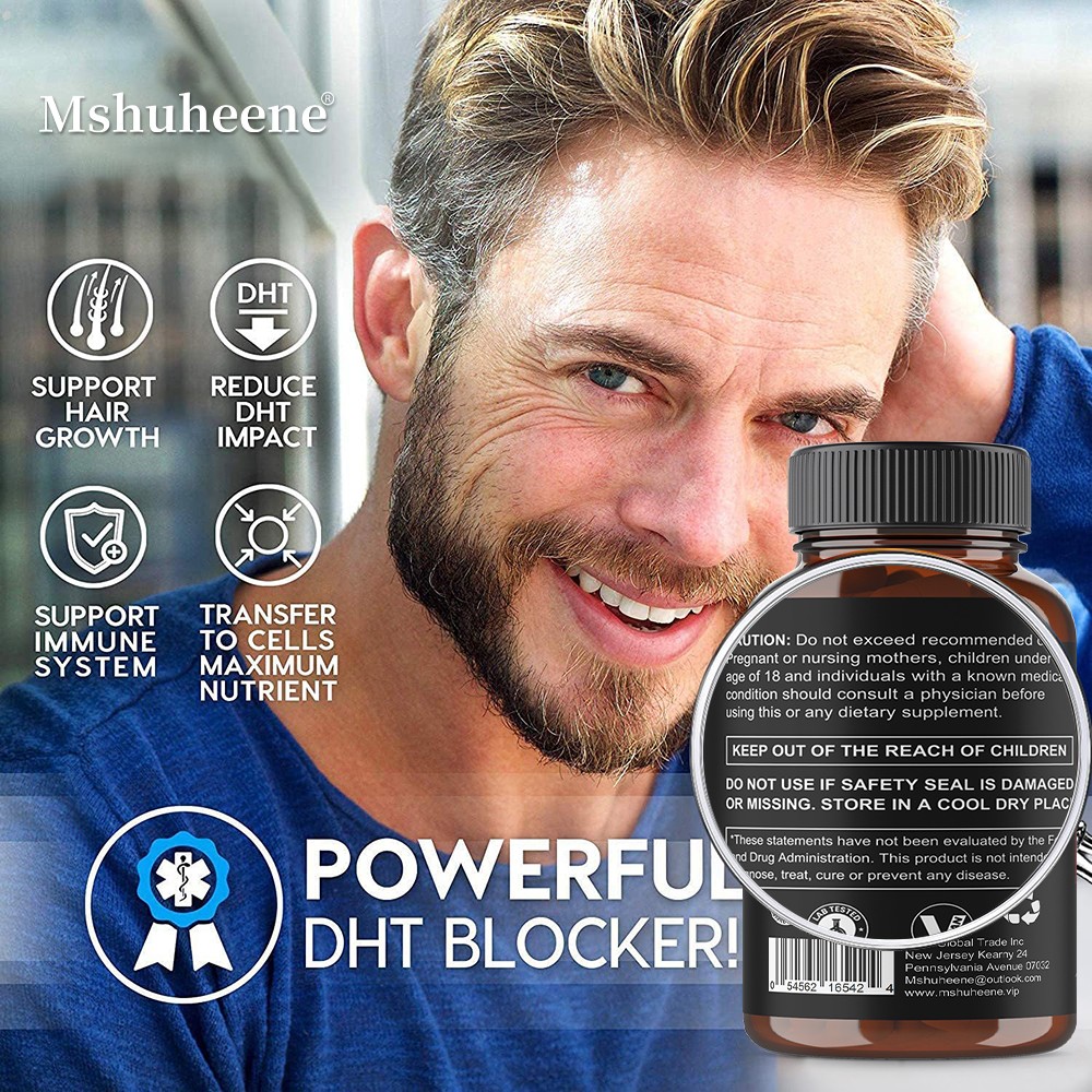 DHT Blocker Supplements Saw Palmetto Extract Hair Growth Digestive 30-120 Count