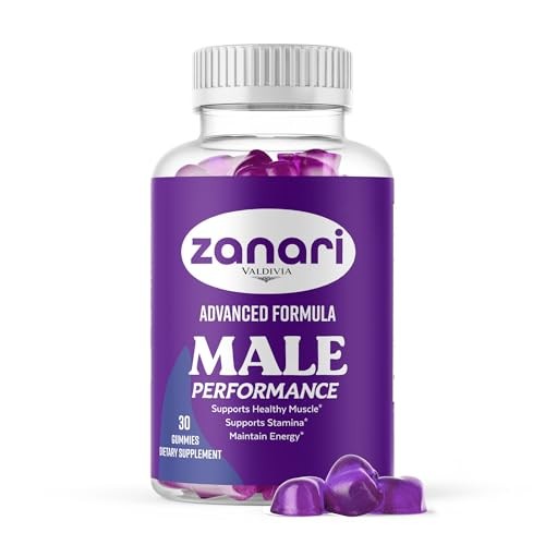 Zanari Men Daily Wellness Gummies Energy Vitality Support 1 Pack 30Gt