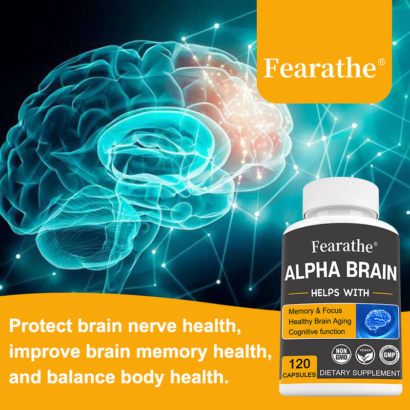 Brain Memory & Brain Support Capsules, Advanced Cognitive Formula，120Capsules