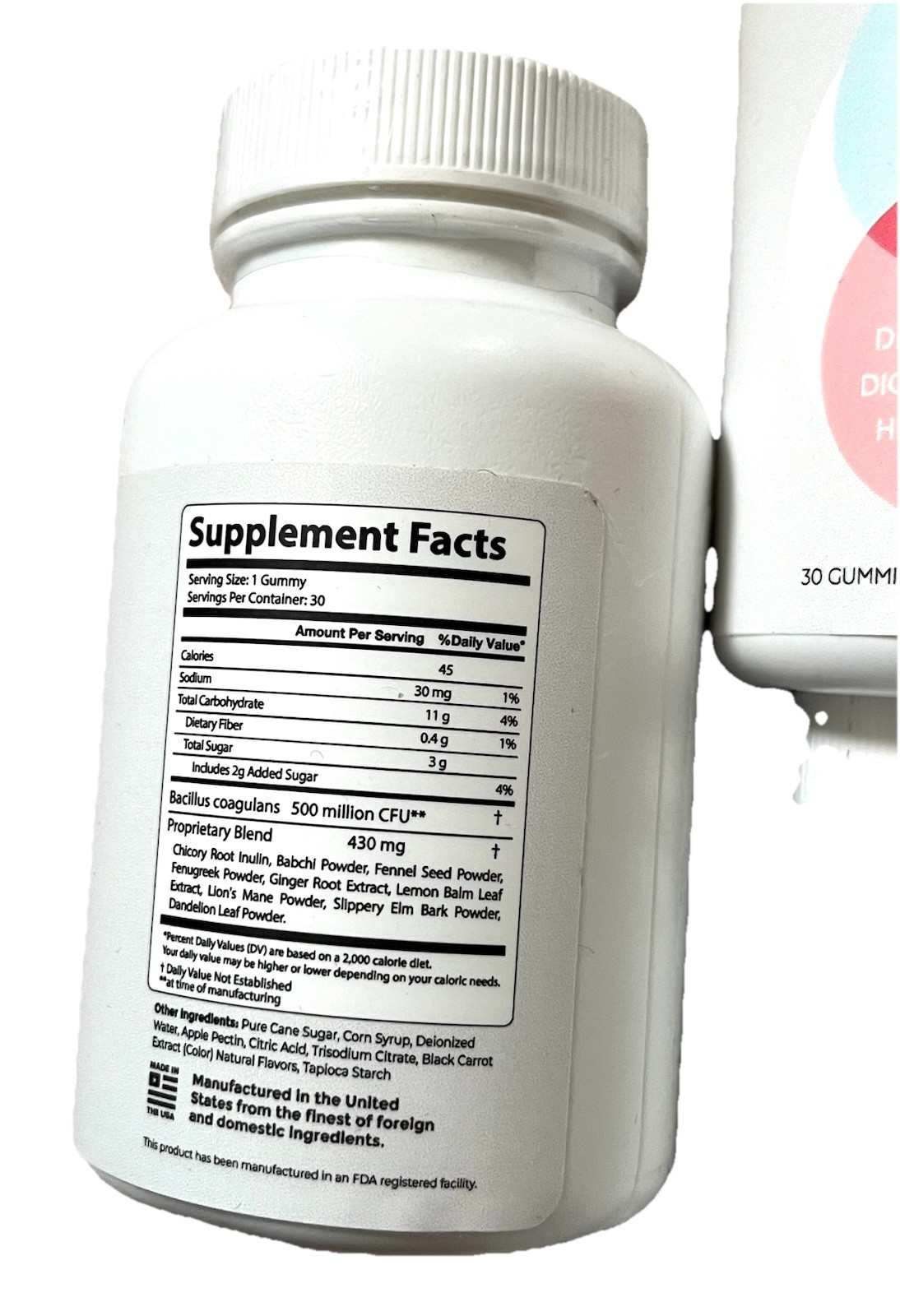 Prime Biome Gummies Probiotic Dietary Supplement 9 Bottles 270 Days Exp 01/2027