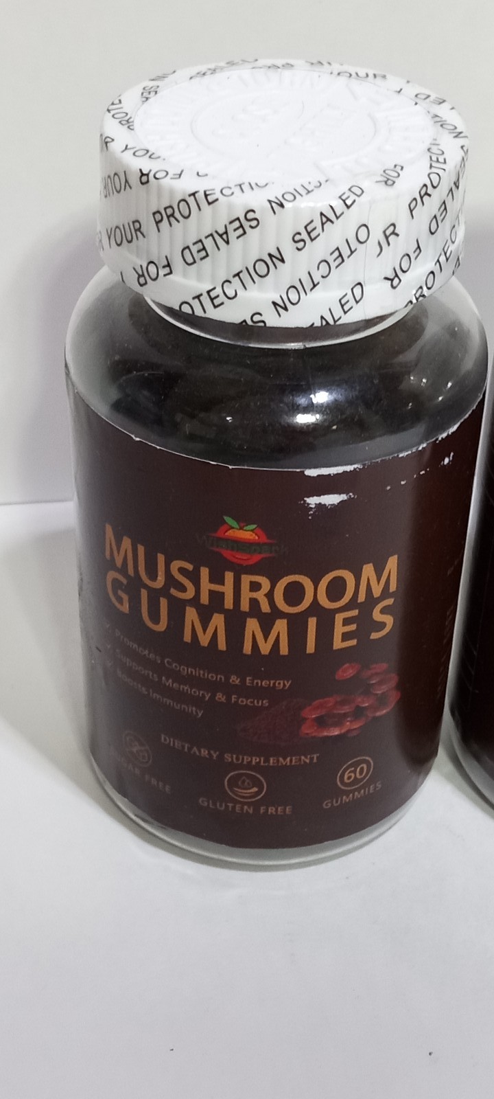 2X Vitality Mushroom Gummies 60 Count Reishi Lion’s Mane Cordyceps Chaga Turkey