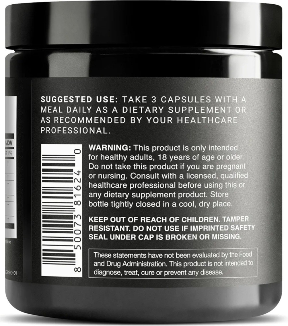 Toniiq Liposomal Berberine High-Strength 1,500mg Complex Weight & Metabolic 90ct