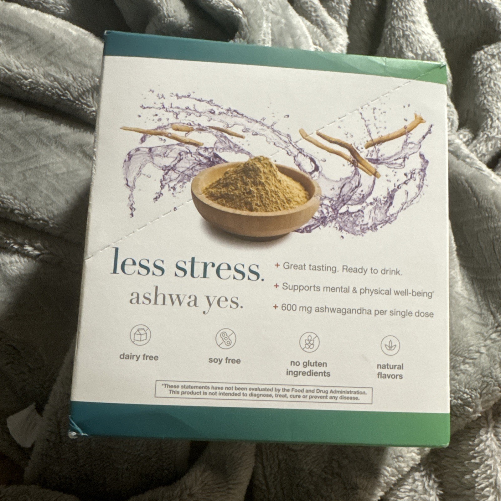 Youtheory – Ashwagandha Liquid Stress Relief Blueberry – 12 Packets
