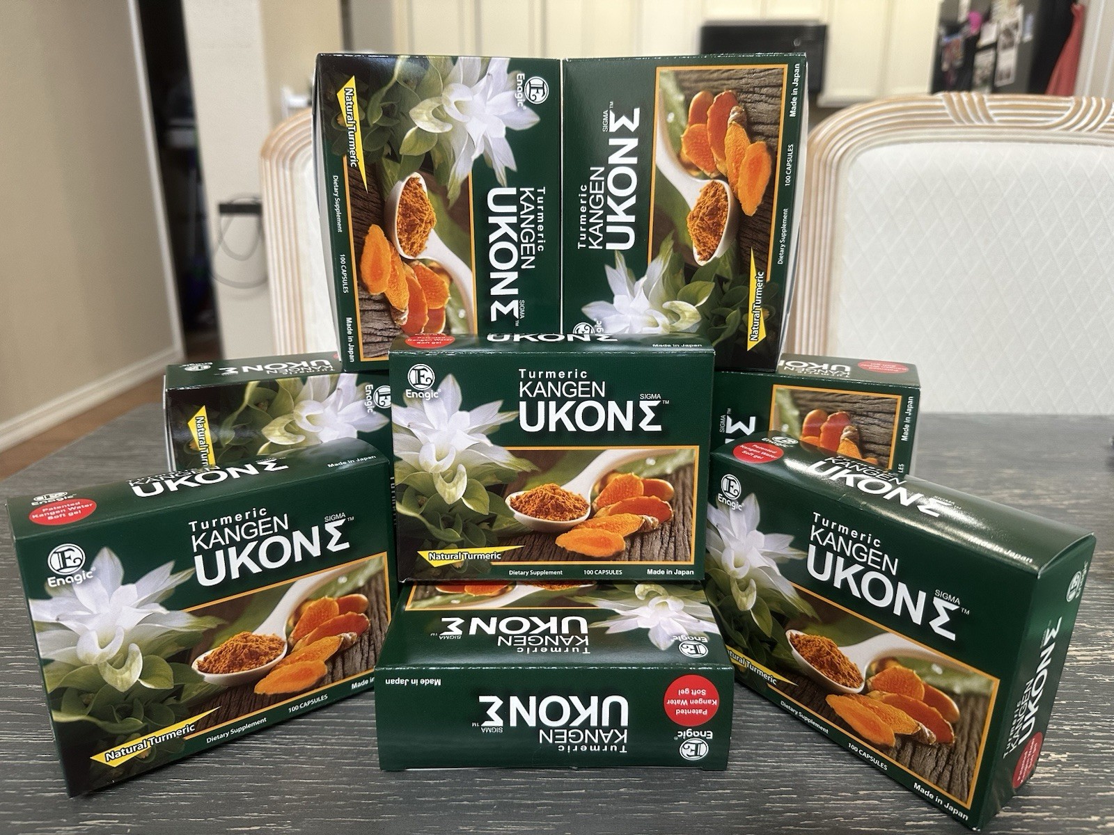 Enagic Kangen Ukon Sigma Turmeric Softgel Capsules 100 Count SIGMA