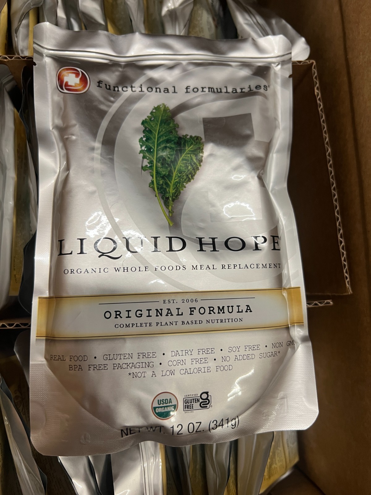 24 FUNCTIONAL FORMULARIES Liquid Hope Organic Tube Feed Formula Original 11/2027