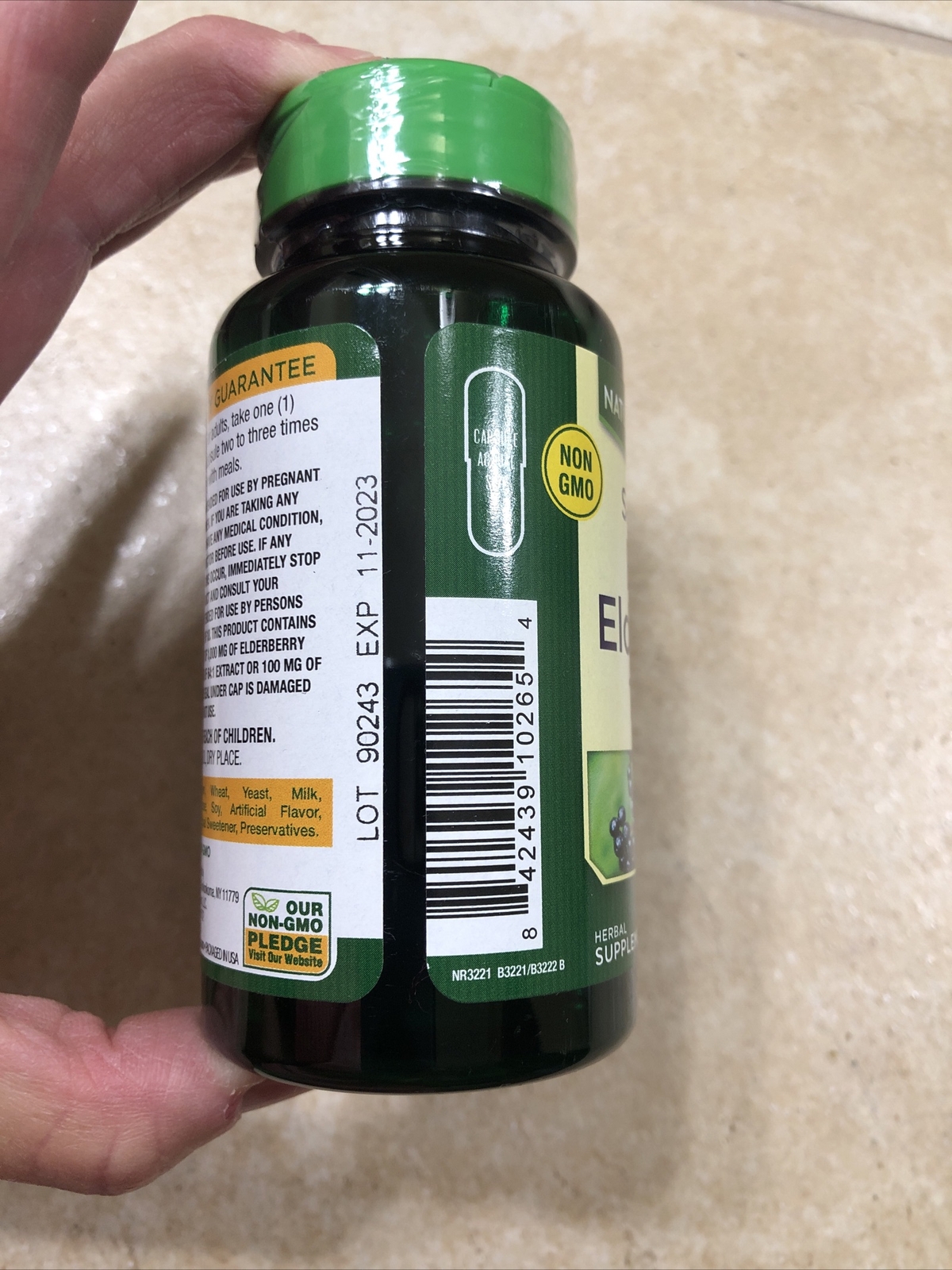 Sambucus Black Elderberry 1000 mg – 100 Capsules –